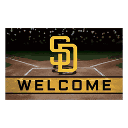 San Diego Padres Rubber Door Mat - 18in. x 30in.