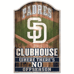 San Diego Padres Sign 11x17 Wood Fan Cave Design