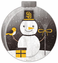 San Diego Padres Snowglobe 12in Wall Art