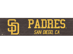 San Diego Padres Team Name 6x24 Sign