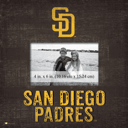 San Diego Padres Team Name Frame 10"x10"