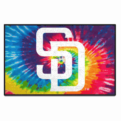 San Diego Padres Tie Dye Starter Mat Accent Rug - 19in. x 30in.
