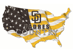 San Diego Padres USA Shape Flag Cutout