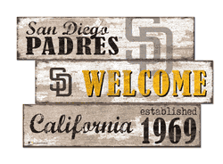 San Diego Padres Welcome 3 Plank