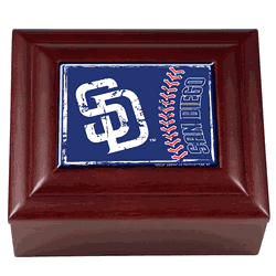 San Diego Padres Wood Keepsake Box