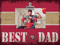 San Francisco 49ers 10" x 8" Best Dad with Stripe Clip Frame