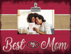 San Francisco 49ers 10" x 8" Best Mom with Stripe Clip Frame