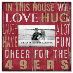 San Francisco 49ers 10x10 In This House Frame