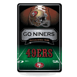 San Francisco 49ers  11" x 17" Metal Home Dcor Sign