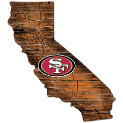 San Francisco 49ers 12" Mini Roadmap State Sign