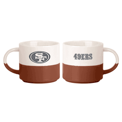 San Francisco 49ers 15oz Walmart Holiday Stackable Mug Set