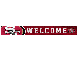 San Francisco 49ers 16in. Welcome Strip