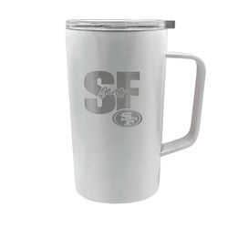 San Francisco 49ers 18oz Hustle Travel Mug