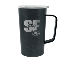 San Francisco 49ers 18oz Onyx Hustle Travel Mug