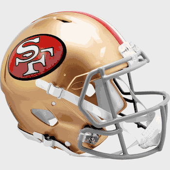 San Francisco 49ers 1964 to 1995  Authentic Speed Full Size Throwback Football Helmet