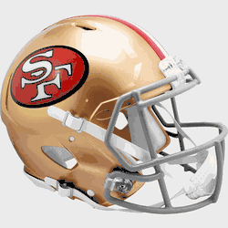 San Francisco 49ers 1964 to 1995  Authentic Speed Full Size Throwback Football Helmet