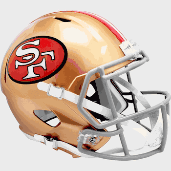 San Francisco 49ers 1964 to 1995 Speed Replica Full Size Throwback Helmet