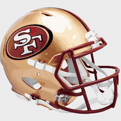 San Francisco 49ers 1996 to 2008  Authentic Speed Full Size Throwback Football Helmet