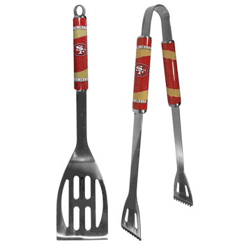 San Francisco 49ers 2 pc Steel BBQ Tool Set