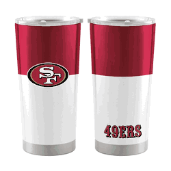 San Francisco 49ers 20oz Colorblock Stainless Tumbler