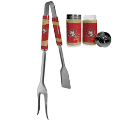 San Francisco 49ers 3 in 1 BBQ Tool and Salt & Pepper Shaker