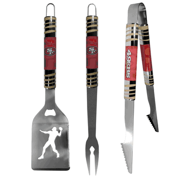 San Francisco 49ers 3 pc Tailgater BBQ Tools