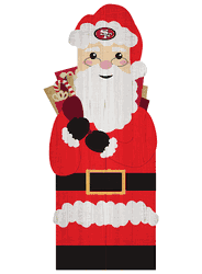 San Francisco 49ers 31" Santa Leaner