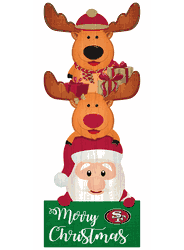San Francisco 49ers 31" Santa Stack Leaner