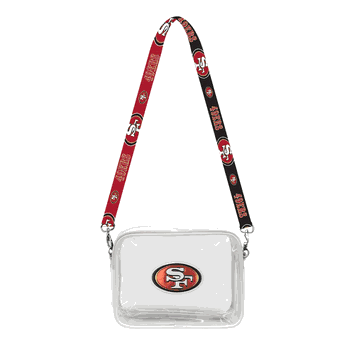 San Francisco 49ers 3D Logo Clear Fanny Fan Purse