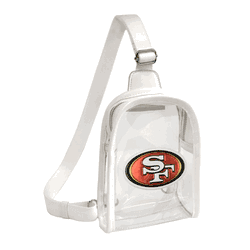 San Francisco 49ers 3D Logo Clear Mini Sling