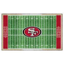 San Francisco 49ers 6 ft. x 10 ft. Plush Area Rug