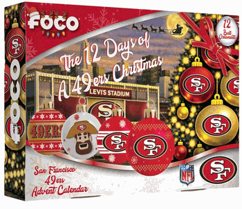 San Francisco 49ers Advent Calendar Ball Ornament