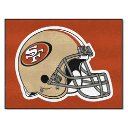 San Francisco 49ers All-Star Rug - 34 in. x 42.5 in., Helmet Logo