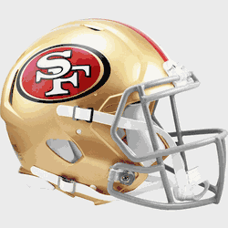 San Francisco 49ers  Authentic Speed Full Size Football Helmet