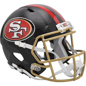 San Francisco 49ers  Authentic Speed Full Size Football Helmet 2025 Rivalries Collection