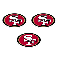 San Francisco 49ers Auto Decal 3 Pack