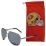San Francisco 49ers Aviator Sunglasses and Bag Set