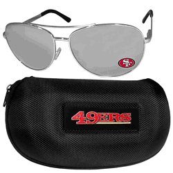 San Francisco 49ers Aviator Sunglasses and Case