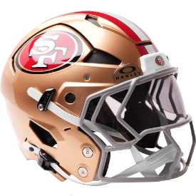 San Francisco 49ers Axiom Authentic Full Size Football Helmet