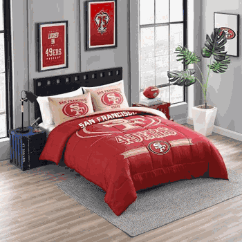 San Francisco 49ers Bedding Command Comforter Set F/Q