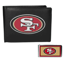 San Francisco 49ers Bi-fold Wallet & Color Money Clip