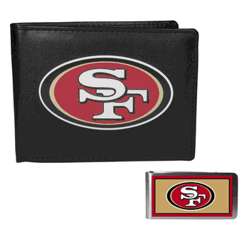 San Francisco 49ers Bi-fold Wallet & Color Money Clip
