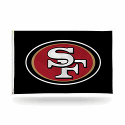 San Francisco 49ers Black 3' x 5' Banner Flag
