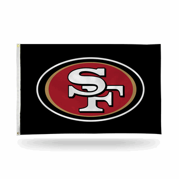 San Francisco 49ers Black 3' x 5' Banner Flag