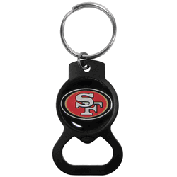 San Francisco 49ers Bottle Opener Key Chain, Black