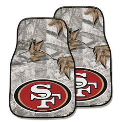San Francisco 49ers Camo Front Carpet Car Mat Set - 2 Pieces