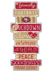 San Francisco 49ers Celebrations Stack 24" Sign
