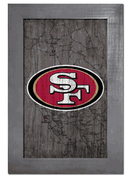San Francisco 49ers City Map 11x19 Sign
