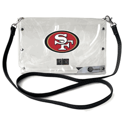 San Francisco 49ers Clear Envelope Purse STRAP