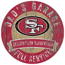 San Francisco 49ers Dad's Garage Sign